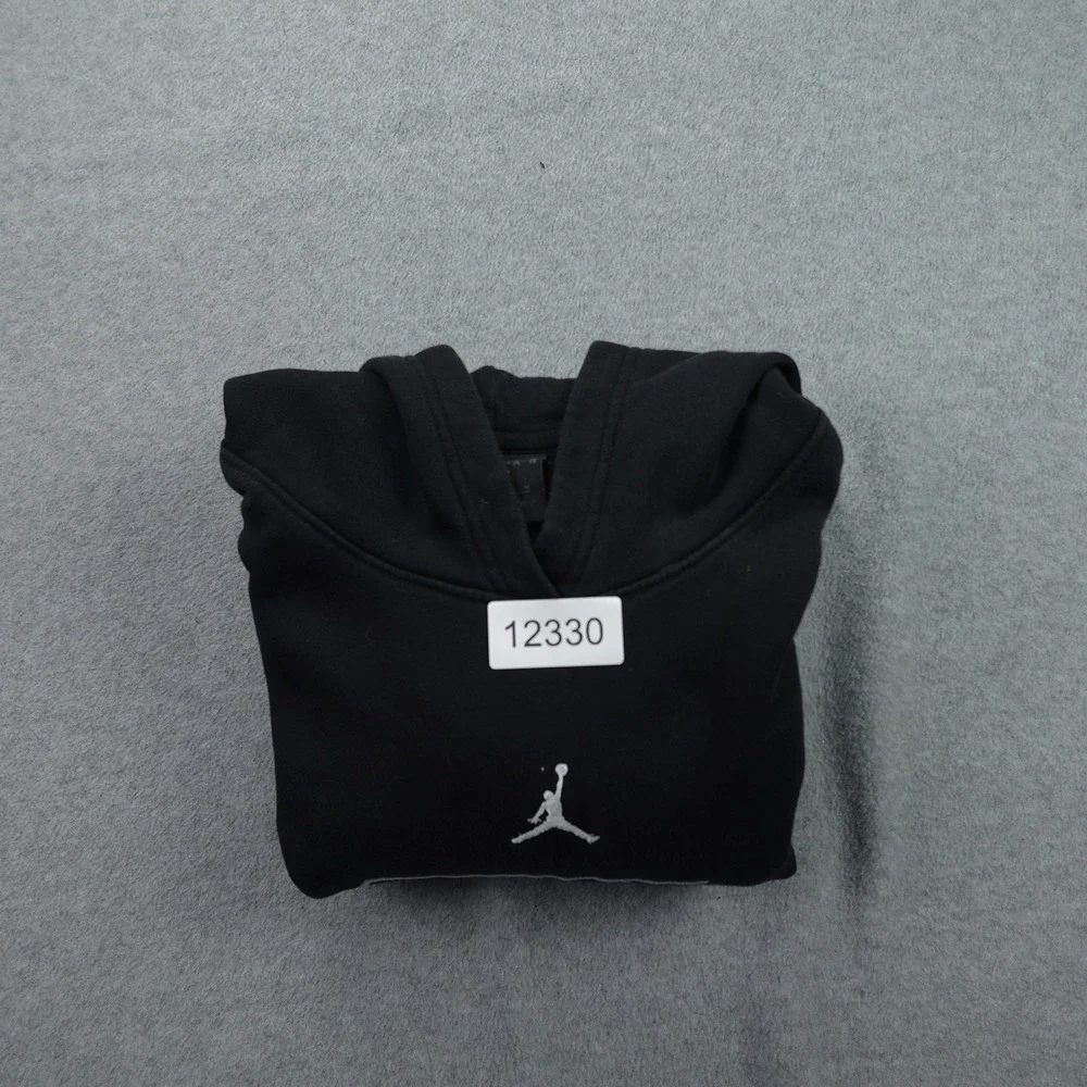 Jordan Hoodie Mens Medium Black Streetwear Pullover ‎ Graphic 23 Jumpman
